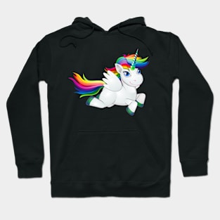 Flying Rainbow Unicorn Hoodie